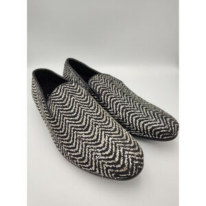 Amali Men's Metallic Sparkle Sequin‎ Loafers Tuxedo Shoes Size 10